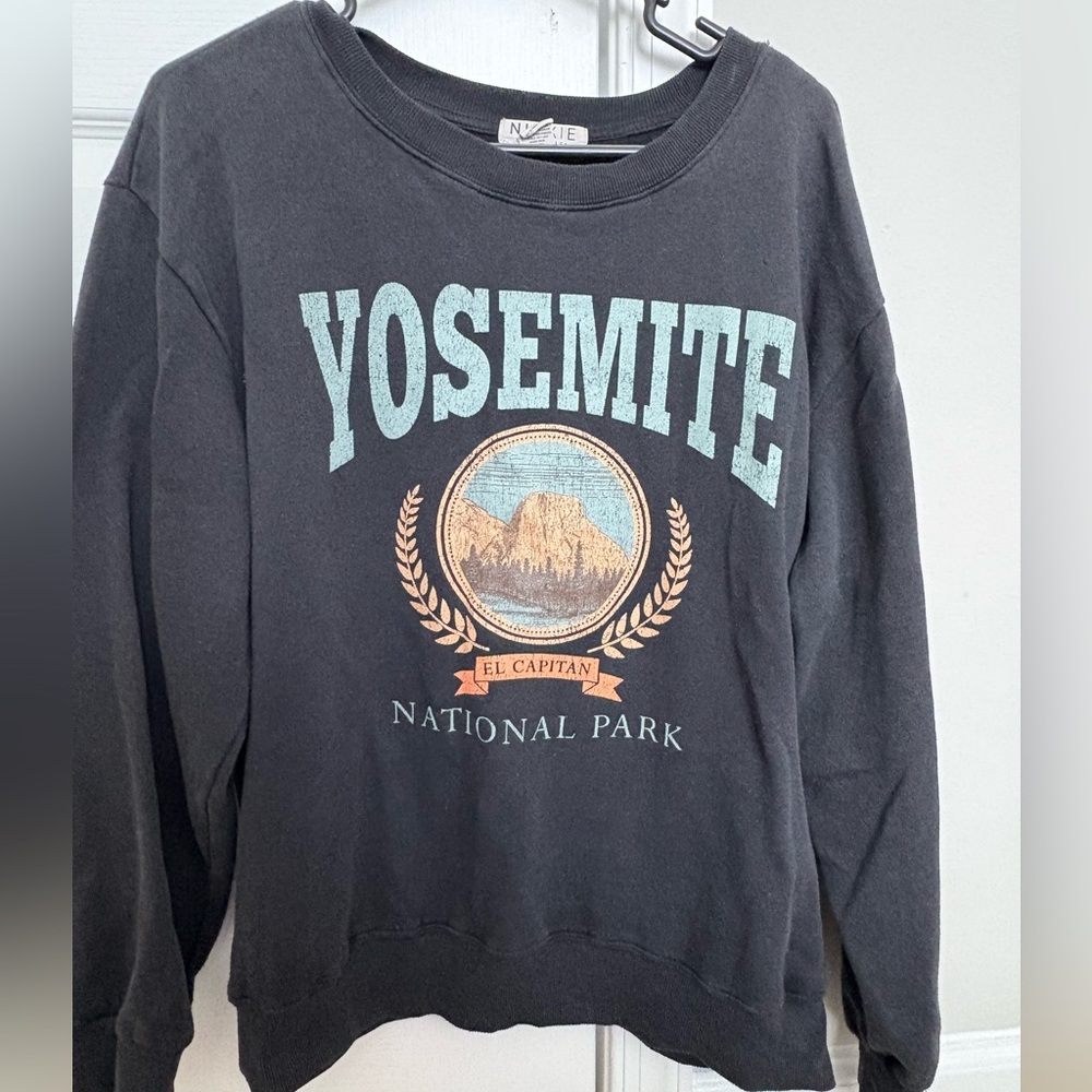 Yosemite national park navy blue long sleeve